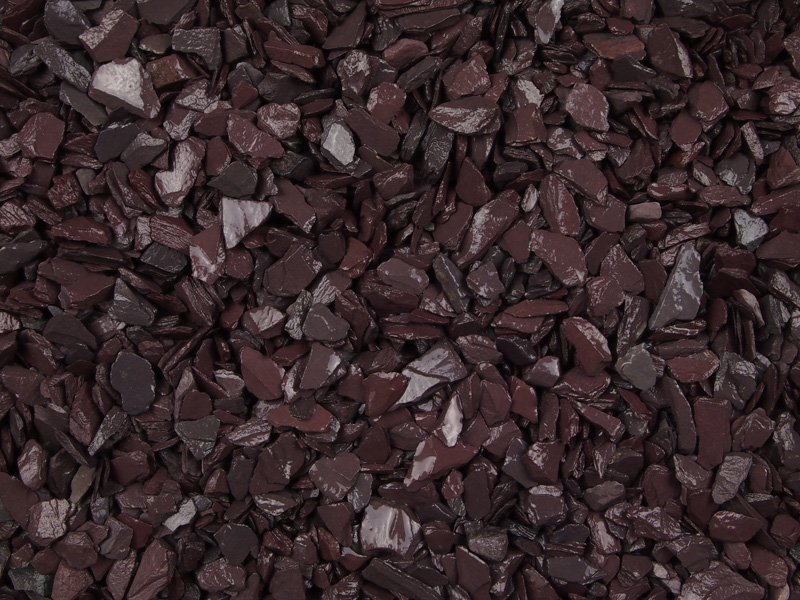 Plum and Blue Slate Mini Mulch for Decorative gardening and landscaping